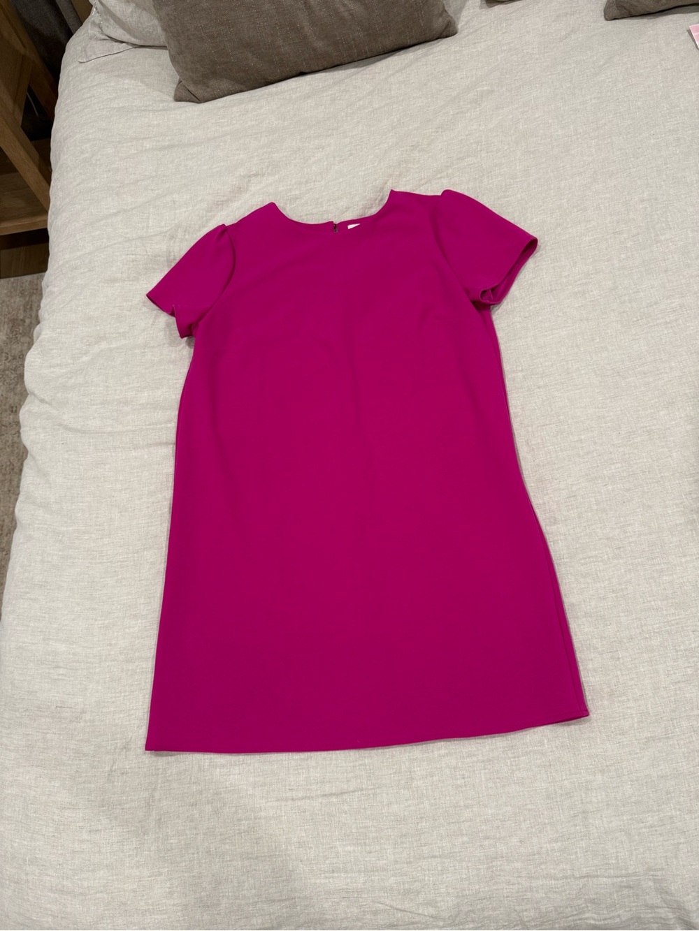She + Sky Fuchsia Short-Sleeve Shift Dress